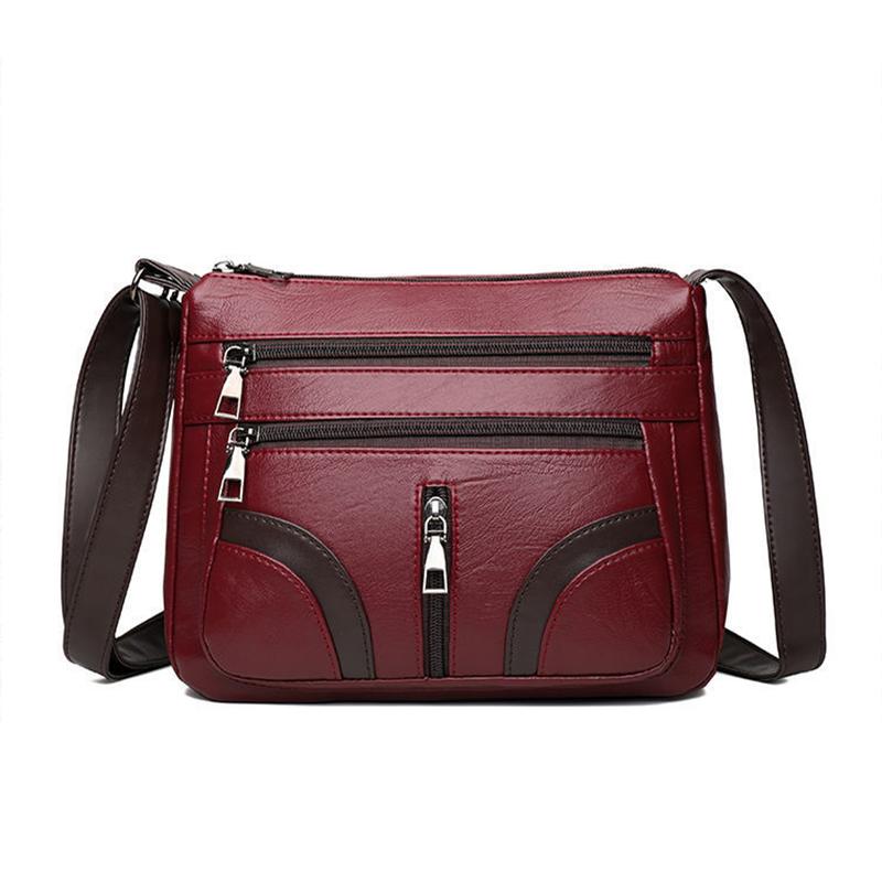 

Женские простые сумки через плечо из искусственной кожи, большие вместительные сумки-тоуты, женские сумки через плечо с несколькими карманами для путешествий