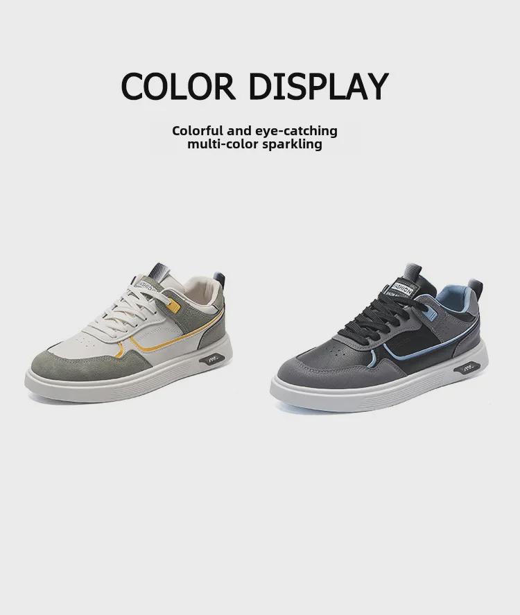 2024 Trendy weiße Sneaker für Herren: Jugendliche, atmungsaktive, lässige und sportliche Sommermode-Schuhe
