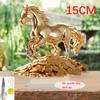 Bohemian Style Acrylic Horse Statue with 2D Flat Design, Decor with Gold Coin Accents, Modern Display for Home Office Cafe, Symbol of Prosperity