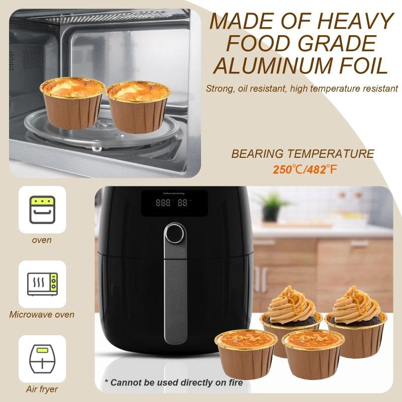 50-150Pcs Cupcake Mold Paper Cup Oilproof Cupcake Liner Baking Cup Tray Case Wedding Party Caissettes Golden Muffin Wrapper Paper