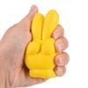 Cute Victory Finger Car Antenna Topper Eva Decorative Car Topper Balls Yellow