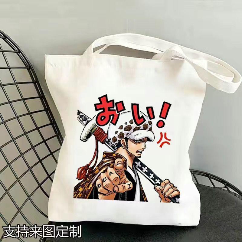 Japan cartoon comics One Piece Student Canvas Bag Large Capacity Study Bag Anime-Style Shoulder Bag 0029