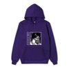 Unisex Attack on Titan Mikasa Ackerman Hoodie, Black White Manga Graphic Print Long Sleeve Pullover Hooded Sweatshirt Streetwear