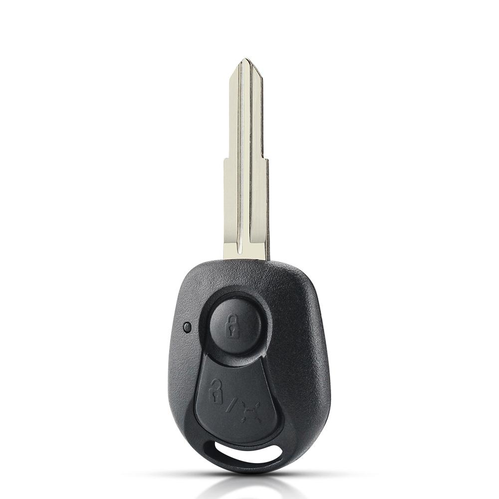 

KEYYOU For Ssangyong Actyon SUV Kyron Rexton Modified Flip Folding Remote Car Key Case 2 Buttons Uncut Blade Car Accessories
