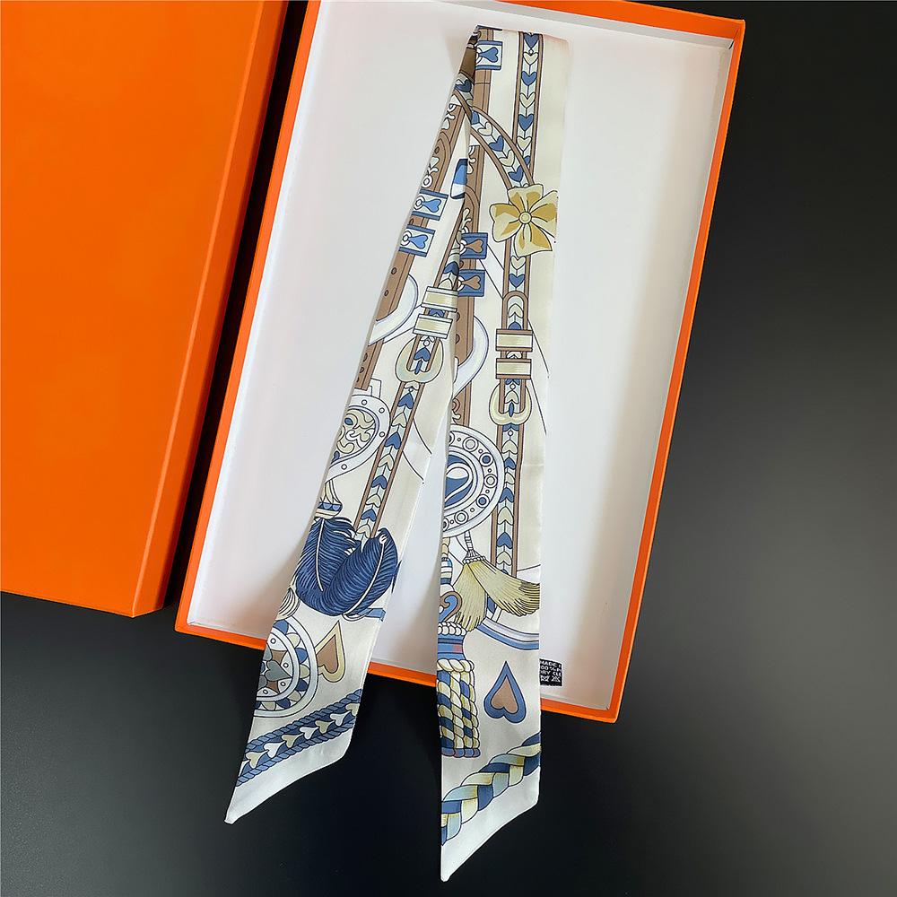 

Новая цепочка Love с бахромой для женщин, саржевая шелковая лента, упаковочная сумка, шелковый шарф, маленький шарф, шарф