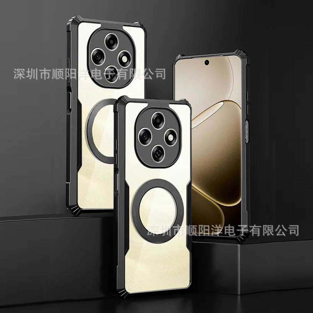Magnetic Case Suitable for OPPO F31 F29 F27 PRO PLUS Mobile Phone Case, Acrylic High-transparency Protective Case
