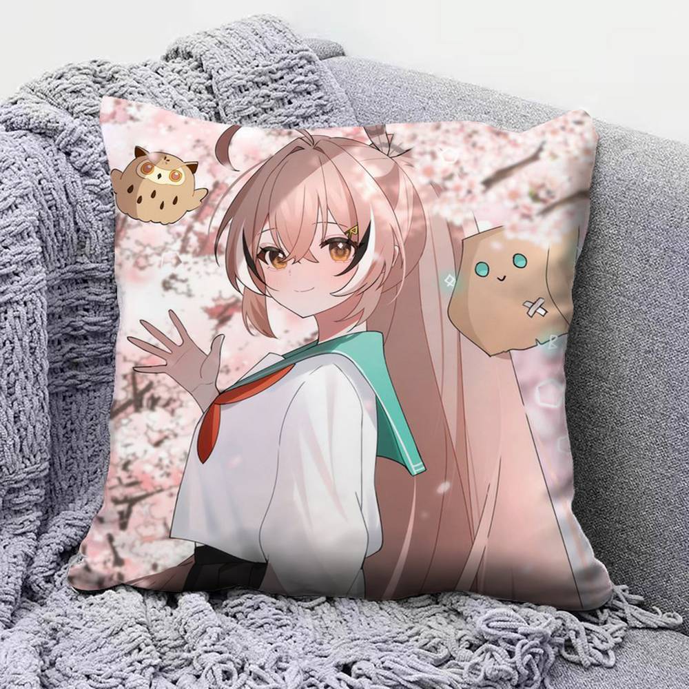 Moon Nanashi Mumei Home Sofa Cushion Covers and Aecorative Custom Pillow Covers 30x30 cm