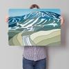Apex Mountain Resort D Texture Metal Poster Customized Wall Art Tin Sign Gift for Mancave Luxury Decoration Home Decor Items