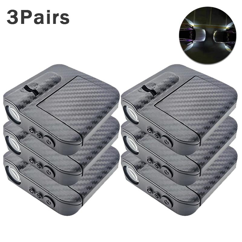1/3/5Pair Angel Wings Car Door Light Wireless LED Welcome Projector Shadow Lamp HD Logo Courtesy Light for Cars Auto Accessories