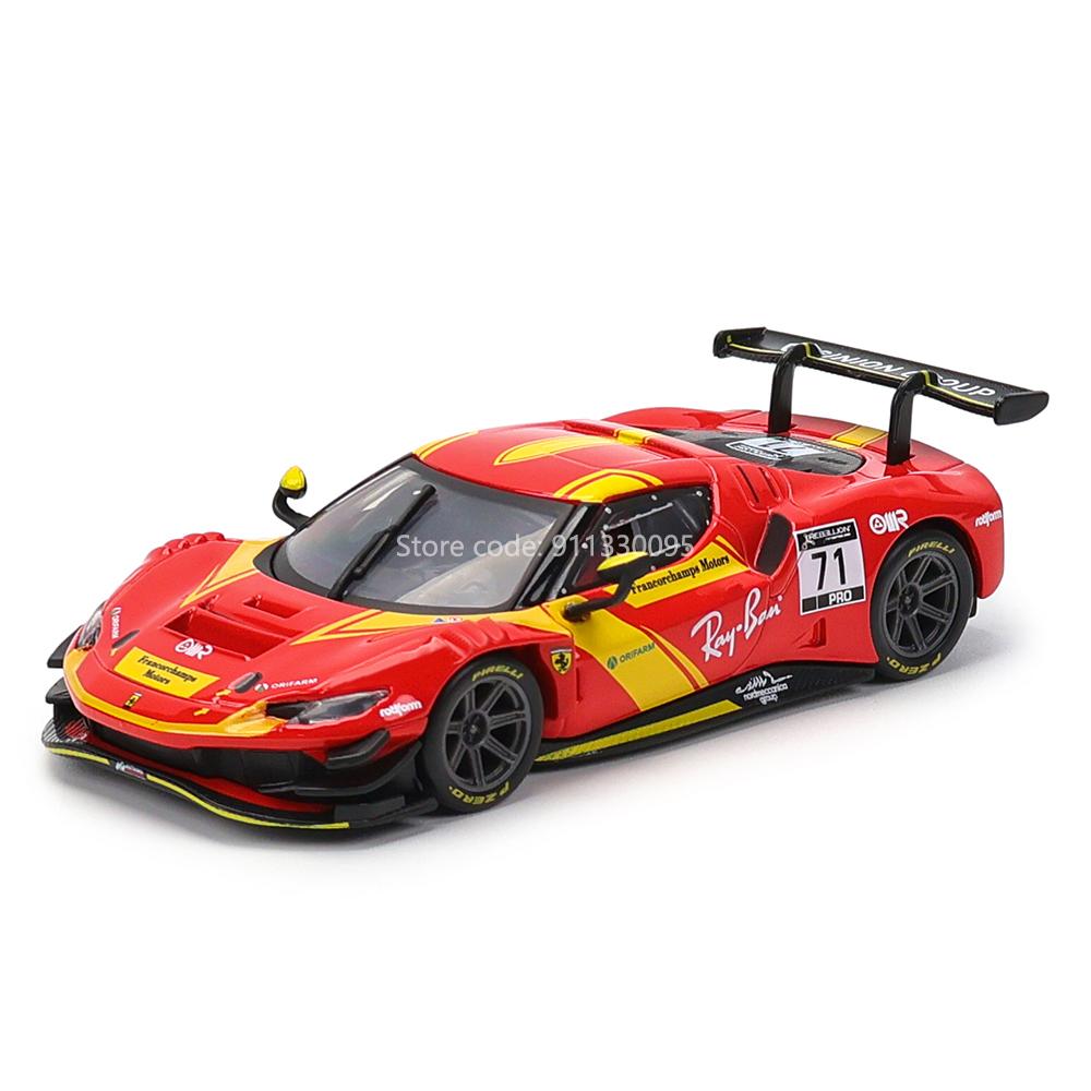 Bburago 1:43 24 HEURES DU MANS 2024 Ferrari 499P No.83 racing model simulation car model alloy car toy male collection gift