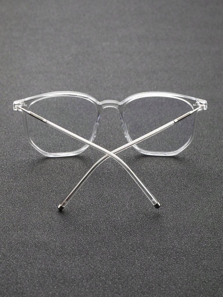1PC Fashion Square Plastic Frame Anti-Blue Light Clear Glasses For Daily Office Reading Life Eye Protection Accessories.