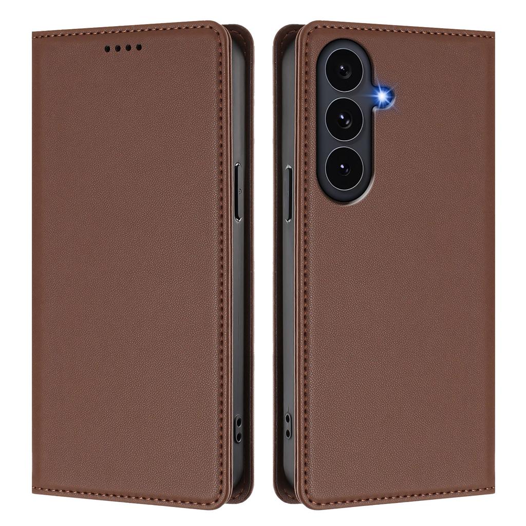 For Samsung Galaxy S25 FE Leather Wallet Case Magnetic Closure RFID Blocking Phone Cover