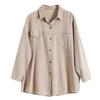 Women Casual Plus Size Printed Loose Button Tunic Shirt Blouse Tops