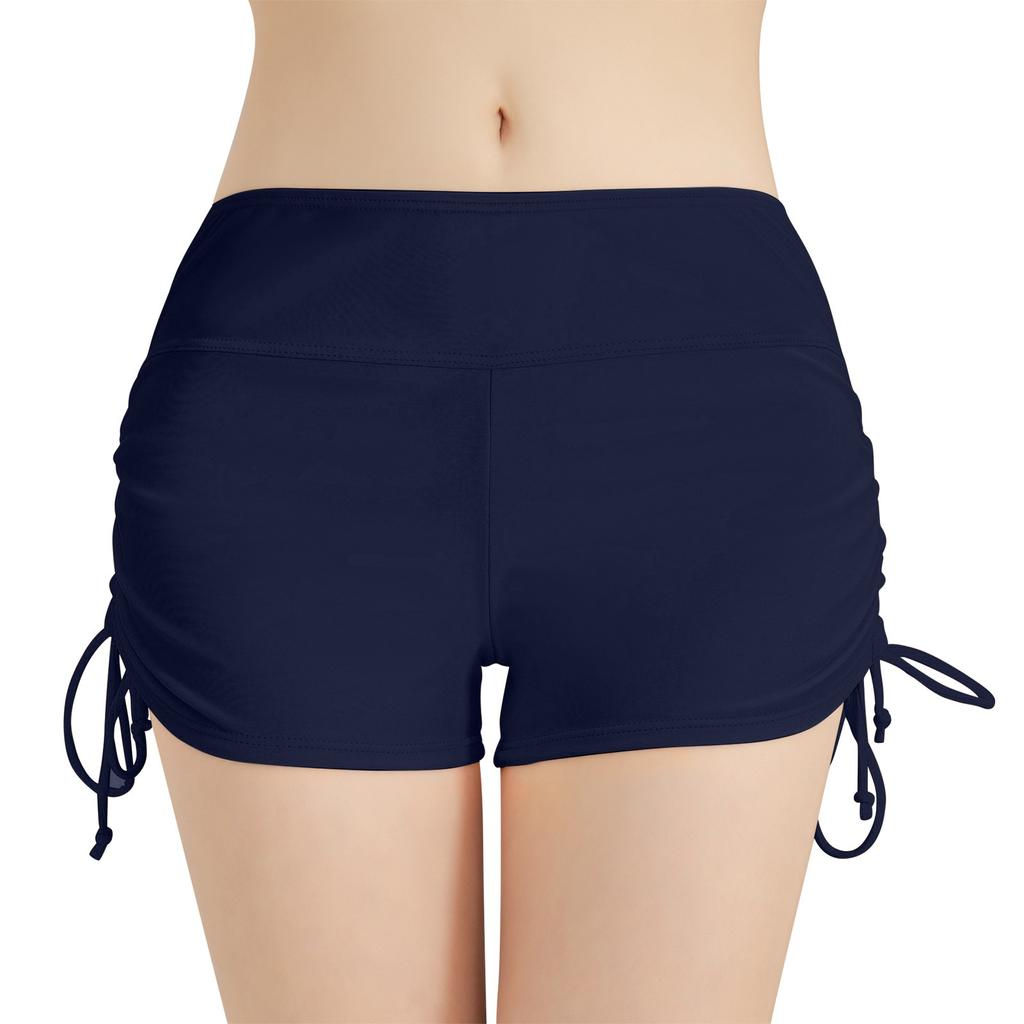 Women's Color Bottomed Flat Angle Sports Yoga Shorts And Beach Swimming Trunks