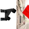 Anti Rusts Aluminum Flag Brackets Outdoor Wall Mount Regulable Clamps Safe Rails Fence Installation