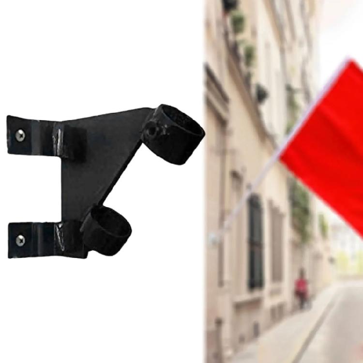 Anti Rusts Aluminum Flag Brackets Outdoor Wall Mount Regulable Clamps Safe Rails Fence Installation