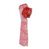 Fashion Creative Red Flower Printing Christmas Ribbon Christmas Tree Decoration