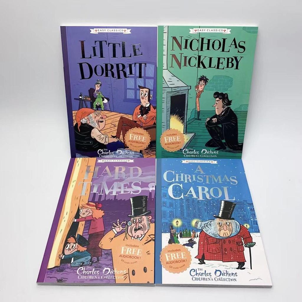 10 Book/set The Charles Dickens English Story Picture Books for Children Learn English Reading Books for 7-10 Year-Old Kids