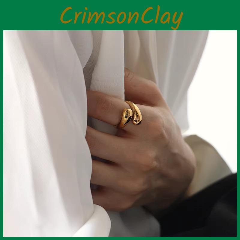 Trendy And Chic Copper Geometric Ring For Women Adjustable Size Fashion Jewelry