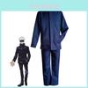 Authentisches Jujutsu Kaisen Gojo Satoru Cosplay Kostüm Perücke Herren Schuluniform Anzug Outfit für Partys