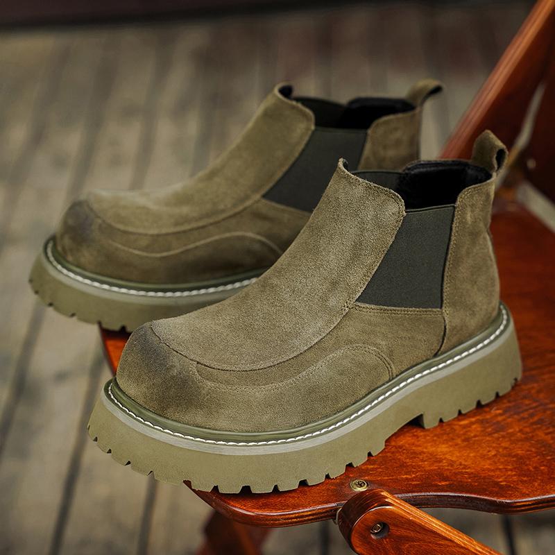 Men's Thick Soled Midsole Boots Are Fashionable and Versatile Men's Outdoor Travel Shoes
