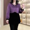 Spring Silky Long-Sleeve Plus Size Shirt for Women