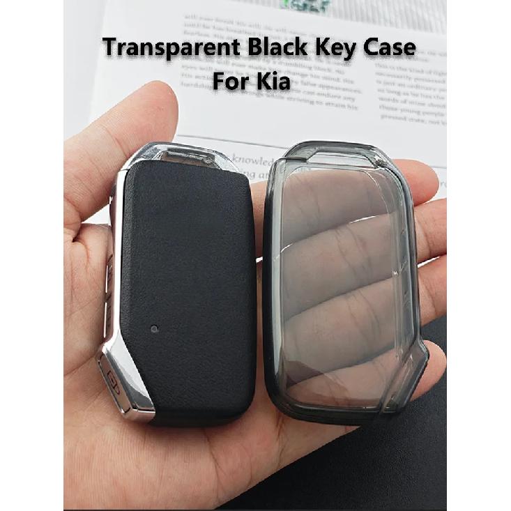 Hot Sale Transparent Black for Kia Sportage 4 3 2023 Ceed Soul Ev Niro Hybrid Proceed Seltos K5 Key Case Cover Fob Accessories