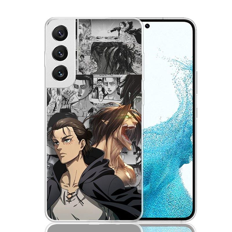 Attack-Titan Anime Phone Case For Samsung Galaxy S26 S25 Edge S24 S23 FE S22 Ultra S21 Plus S20 + Fundas Cover Coque Galaxy S25