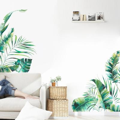 Tropical Leaves Plant Wall Stickers Decal Home Living Room Bedroom Decor Art Mural