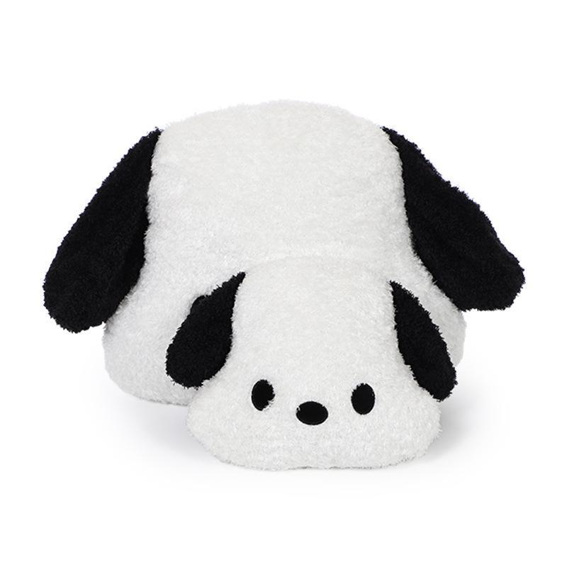 Cute Black and White Dog Car Winter Waist Support Pillow