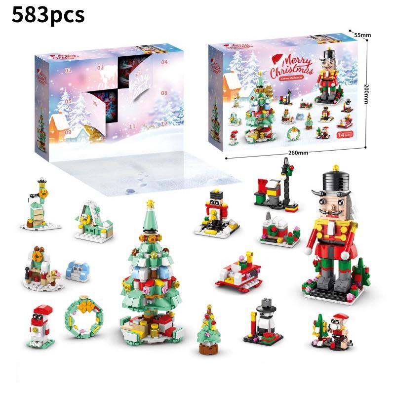 Engaging Compatible Lego Christmas Block Set With 24 Boxes And 400 To 800 Pieces