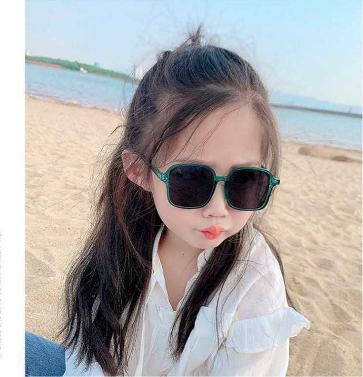 Children'S Sunglasses Uv Protection Baby Sunglasses Personalized Square Boys And Girls Sunshade Glasses
