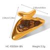 Three Kinds Of Stainless Steel Rings Geometric Shape Gold Plated Broken Pattern Lapis Lazuli Ring Finger Decoration Accessories