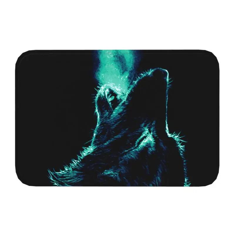 Animal Wolf Front Floor Door Entrance Mat Indoor Kitchen Bathroom Doormat Bedroom Carpet Rug