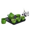 Panda Tea Set Hand-Painted Ceramic Bamboo Cup Travel Bag Business Gift Box Annual Meeting Gift