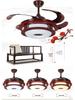 Smart Retro Chinese Ceiling Fan Light with Silent Operation and Eye Protection for Bedroom & Study