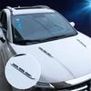Universal Car Hood Side Flow Vent Fender Air Net Door Decals Auto Sticker DIY Simulation Car Shark Gills Outlet Soft +ABS Plated