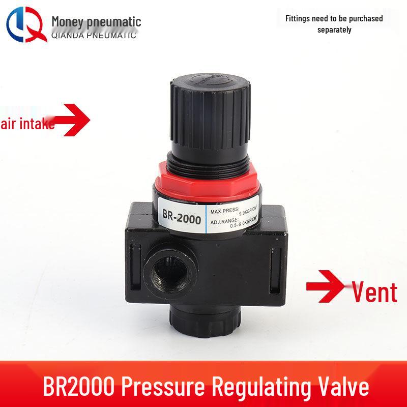 Airtac Air Source Processor Set: AFC2000 Oil-Water Separator, Air Filter, Pressure Regulator