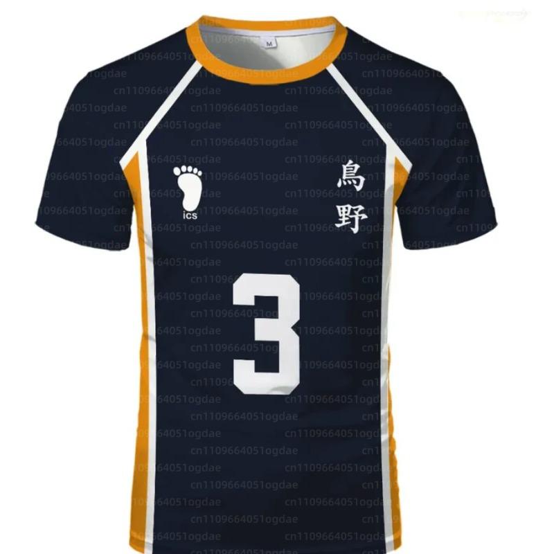 Anime Haikyuu Rollenspiel Trikot Karasuno Oberschule Volleyball Club Hinata Shoyo Kageyama Sportbekleidung Trikot Unisex Rundhals Oberteil