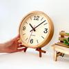 KATOMOKU Muku Clock 20 Oak Wall Clock with Continuous Second Hand km-136OA 220mm (Quartz Clock)
