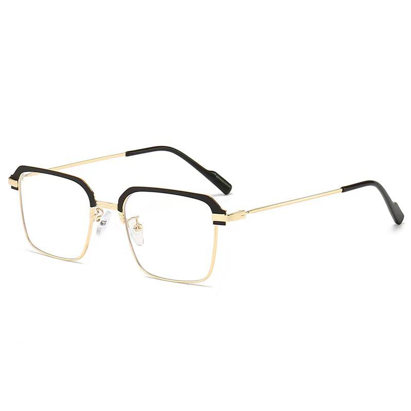 Men's Photochromic Anti-Blue Light Metal Glasses - Fashionable Classic Reading Eyewear