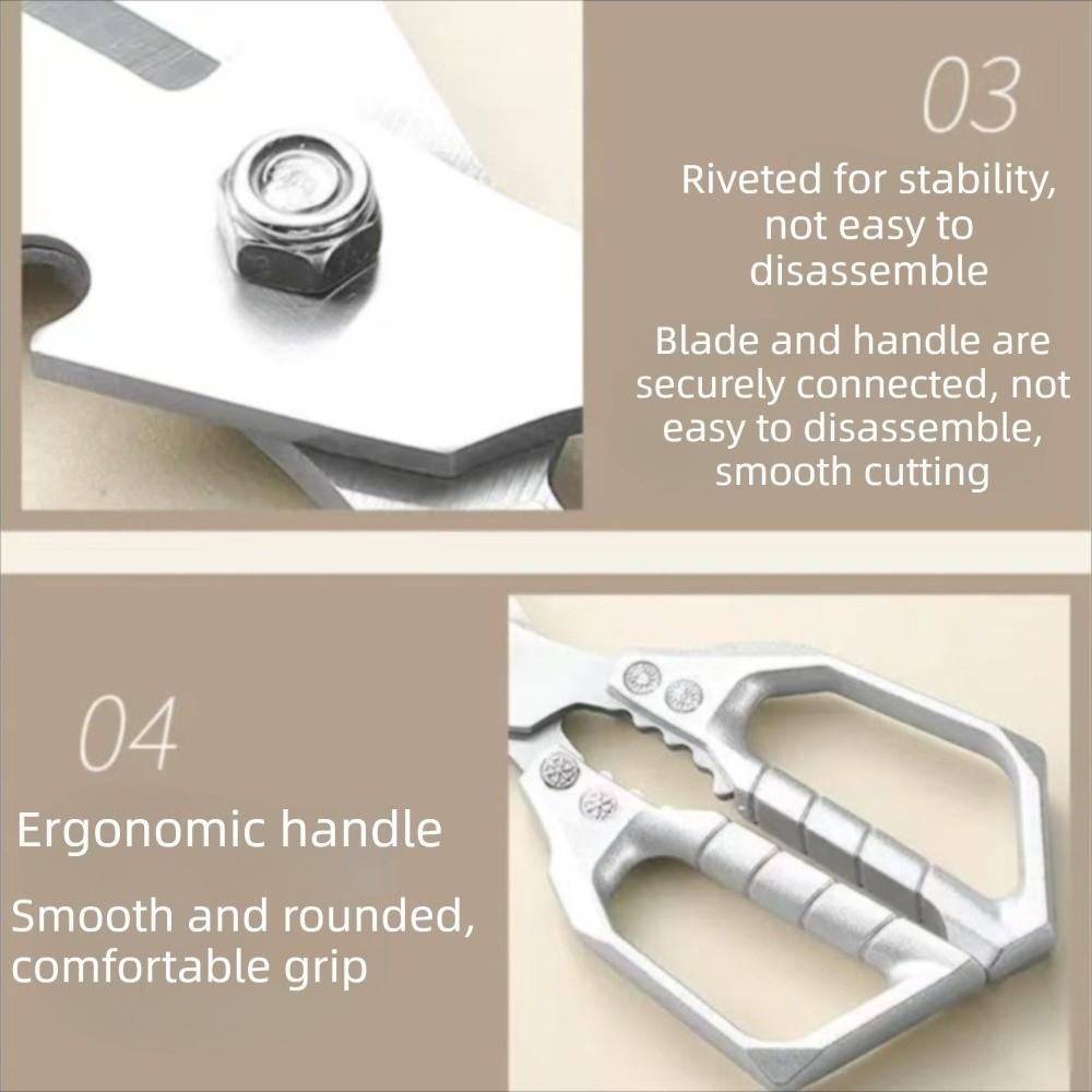 Heavy Duty Poultry Shears Ultra Sharp Meat Cutter Scissors Boning Scissors  For Kitchen