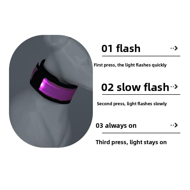 Dog Accessories, Luminous Collars, Pet Night Outings, Luminous Neck Rings, Small Dog Teddy Neck Rings Decoration