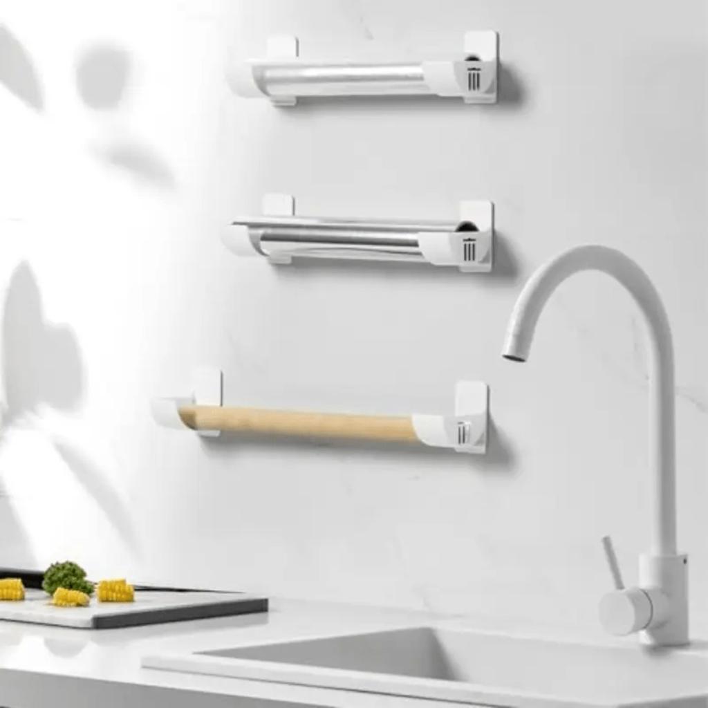 Kitchen Garbage Bag Rack, Multifunctional Door Hanging Storage Tool, Very Suitable for Kitchen Paper Rolls, Garbage Bags, Etc