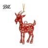 Acrylic Festive Pendants 2D Goat Christmas Tree Ornament, Zodiac Hanging Pendant with Gold String, Year Decor for Party of The Ornament 2027, Chinese