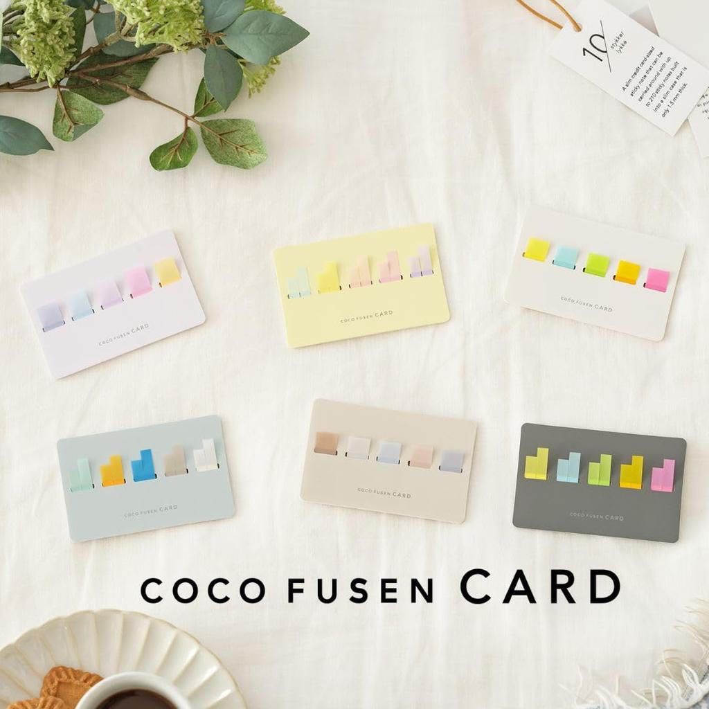 Kanmido Coco Fusen Card Sticky Notes, Color Standard M, CFC-1003