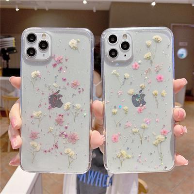 Handmade Phone's Accessories Real Dried Pressed Flowers Phone Case For iPhone 17 Air 17 Pro Max 16 15 14 13