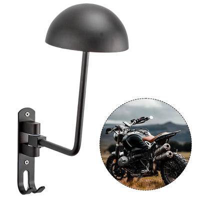 Držák na motocyklovou přilbu otočný o 180° Nástěnný držák na helmu Úložný držák na helmu ze slitiny Hák na věšák na přilbu pro cyklistické přilby
