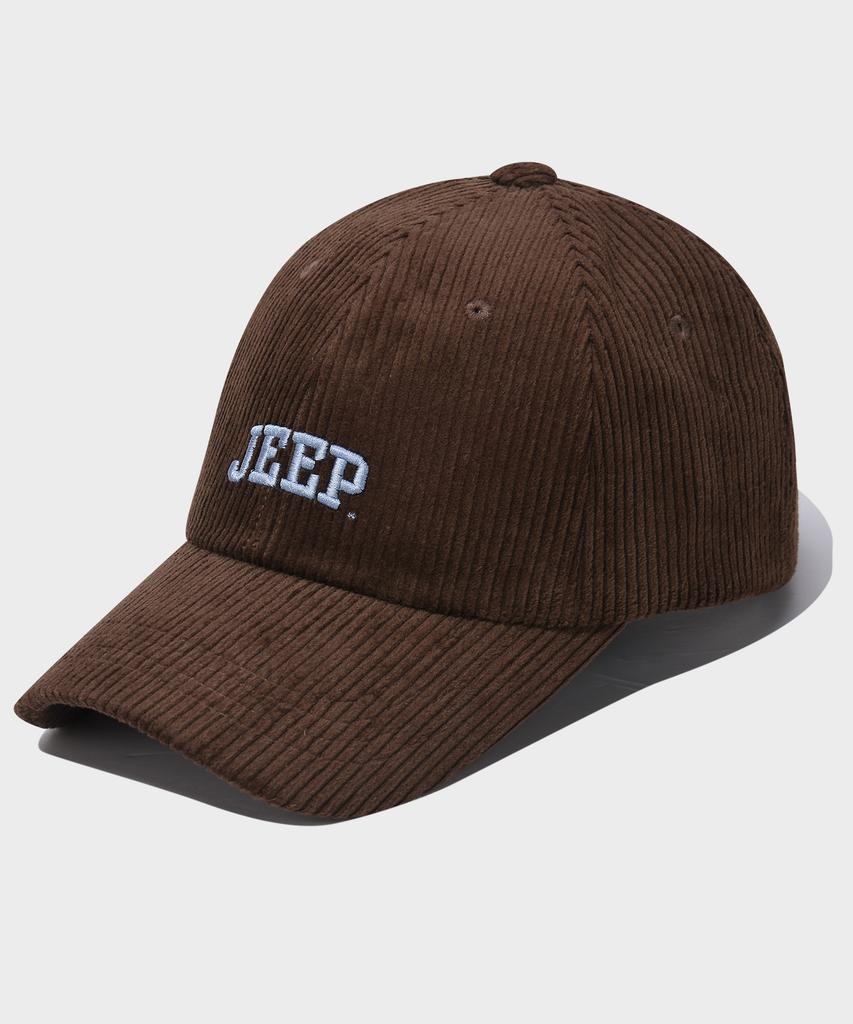 JEEP Arched Mocha Corduroy Ball Cap (Jq5Gcu199Br)