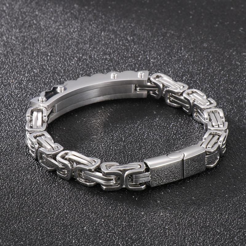Stainless Steel Newest Biker Bracelet Men with Royal Chain Jewelry